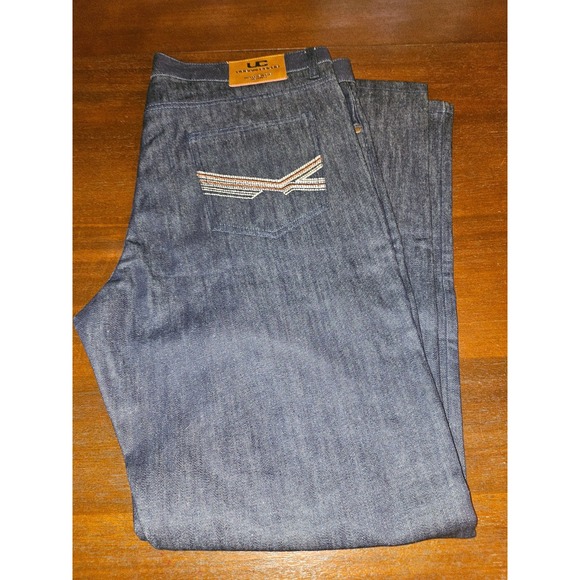 Urban Color Men's Dark Blue Jeans Size  100% Algodon Cotton Denim 40 x 32 NWOT - Picture 1 of 10